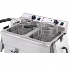 Hamoki DF-8T-2 Countertop Fryer - 16L Twin Tank With Drain Tap