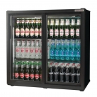 Autonumis Popular Double Sliding Door 3Ft Back Bar Cooler Black