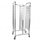 Hamoki Stainless Steel Racking Trolley 2 Tier x15 GN Pan1/1 (30 Level Total)