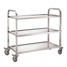 Hamoki Stainless Steel 3 Tier Service Trolley