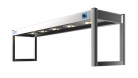 Stainless Steel x1 Single Tier Heated Gantry 1800mm x 350mm x 300mm