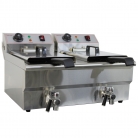 Infernus INEF102V 2 x 10L Countertop Electric Twin Tank Fryer With Drain Taps