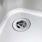 Vogue 1500mm Wide Double Bowl Sink With Left Hand Drainer 