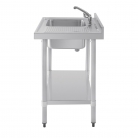 Vogue 1000mm Wide Single Bowl Sink With Right Hand Drainer