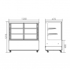 MJS1200CD 460L Freestanding Cake Deli Patisserie Display Counter Fridge