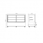 Hamoki HA1800Z 700L Freestanding Cake Display Counter Fridge