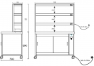 Hot Cupboard With 3 Tier Heated Gantry Combination 1200W x 700D x 1875H