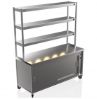 Hot Cupboard With 3 Tier Heated Gantry Combination 1800W x 700D x 1875H