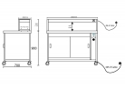 Hot Cupboard With Single Tier Heated Gantry Combination 1200W x 700D x 1250H