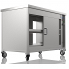 Nordstar 1200mm Wide Pass Through Hot Cupboard On Castors