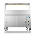 NordStar 1200mm Wide Hot Cupboard Bain Marie With Heated Gantry x3 1/1 GN