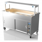 NordStar 1500mm Wide Hot Cupboard Bain Marie With Heated Gantry x4 1/1 GN