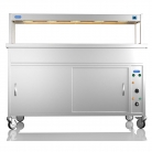 NordStar 1500mm Wide Hot Cupboard Bain Marie With Heated Gantry x4 1/1 GN