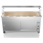 NordStar 1800mm Wide Hot Cupboard Bain Marie With Heated Gantry x5 1/1 GN