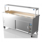 NordStar 1800mm Wide Hot Cupboard Bain Marie With Heated Gantry x5 1/1 GN