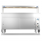 NordStar 1800mm Wide Hot Cupboard Bain Marie With Heated Gantry x5 1/1 GN