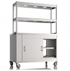 NordStar 1200mm Wide Pass Through Hot Cupboard With 2 Tier Heated Gantry
