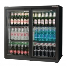 Autonumis Popular Maxi RQC10001 Double Sliding Door Back Bar Cooler Black