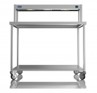 1200mm Wide Stainless Steel Table With 1 Tier Heated Gantry