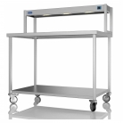1200mm Wide Stainless Steel Table With 1 Tier Heated Gantry