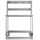 1200mm Wide Stainless Steel Table With 2 Tier Heated Gantry
