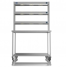 1200mm Wide Stainless Steel Table With 3 Tier Heated Gantry