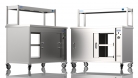 NordStar 1200mm Wide Pass Through Hot Cupboard With 1 Tier Heated Gantry