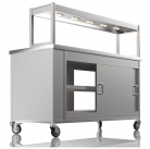 NordStar 1500mm Wide Pass Through Hot Cupboard With 1 Tier Heated Gantry