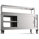 NordStar 1800mm Wide Pass Through Hot Cupboard With 1 Tier Heated Gantry