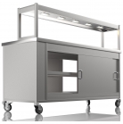 NordStar 1800mm Wide Pass Through Hot Cupboard With 1 Tier Heated Gantry