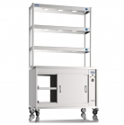 NordStar 1200mm Wide Pass Through Hot Cupboard With 3 Tier Heated Gantry