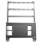 NordStar 1500mm Wide Pass Through Hot Cupboard With 3 Tier Heated Gantry