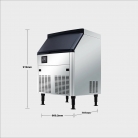 Hamoki HAM-127K Cube Commercial Ice Maker Machine 127kg