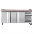 Hamoki PZ3600 3 Door Pizza Counter Fridge With Granite Worktop