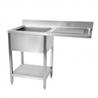 Stainless Steel Dishwasher Sink 1200x600mm - Right Hand Drainer