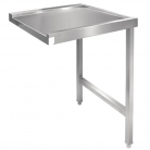 Vogue Pass Through Dishwasher Stainless Steel Table Right 600mm