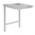 Vogue Pass Through Dishwasher Stainless Steel Table Right 600mm