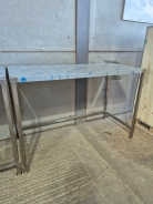 Brand New Solid Welded Stainless Steel Table With Void Under 1300W x 600D x 900H