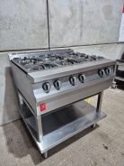 New Falcon Dominator G3121 Nat Gas Countertop 6 Buner Boiling Hob Top On Stand