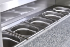 Sterling Pro Cobus SPU902PZ 2 Door Pizza Counter Granite Top 5 x GN1/6 240 Litre