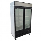 Diaminox GDF100H Double Glass Door Upright Display Freezer
