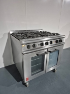 New Falcon Dominator Plus G3101 OTC 6 Burner Dual Fuel Range Oven