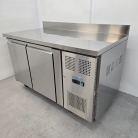 New Polar U-Series Double Door Counter Bench Freezer with Upstand 282Ltr