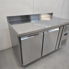 New Polar U-Series Double Door Counter Bench Freezer with Upstand 282Ltr