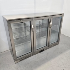 New Polar G-Series Back Bar Cooler with Hinged Doors Stainless Steel 330Ltr