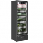 Sterling Pro Green SP110-BK Single Door Black Upright Bottle Cooler