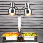 Buffalo Double Heat Lamp Carving Station Stainless Steel 2x250W