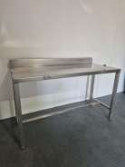 Fully Solid Welded 1350mm Wide Stainless Steel Prep Table Butchers Block
