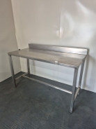 Fully Solid Welded 1350mm Wide Stainless Steel Prep Table Butchers Block
