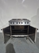 Falcon Dominator 6 Burner Natural Gas Range Oven On Castors